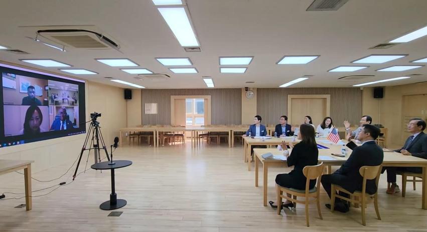 하남시와 리틀락시 간 화상회의 의 사진1