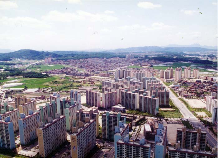 검단산에서 바라본 하남 시가지