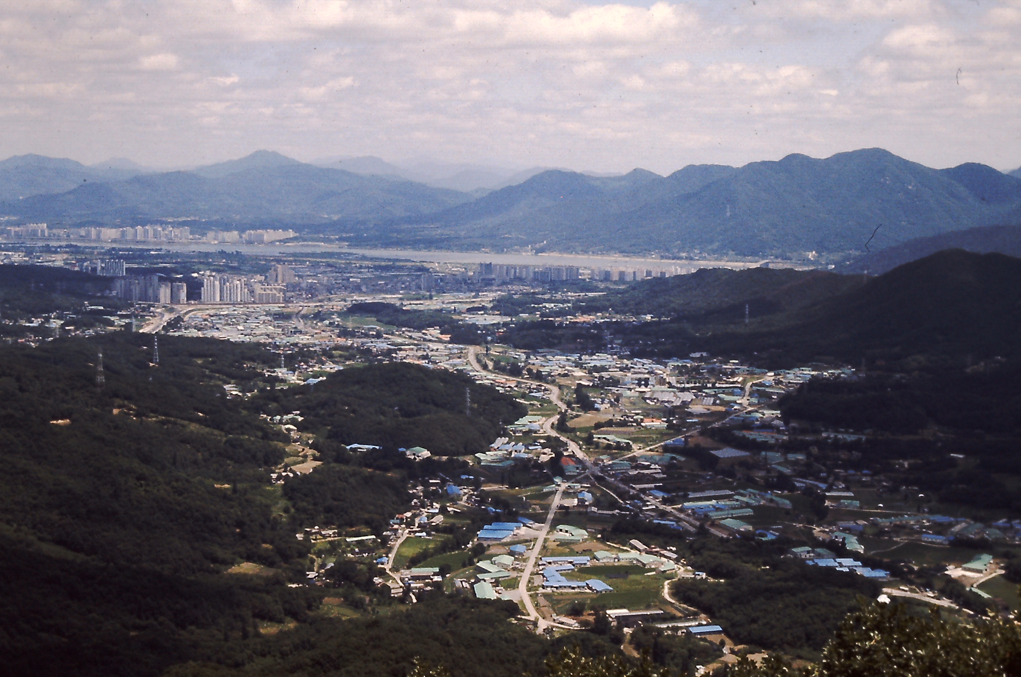 2000년도 남한산성에서 바라본 하남시 전경