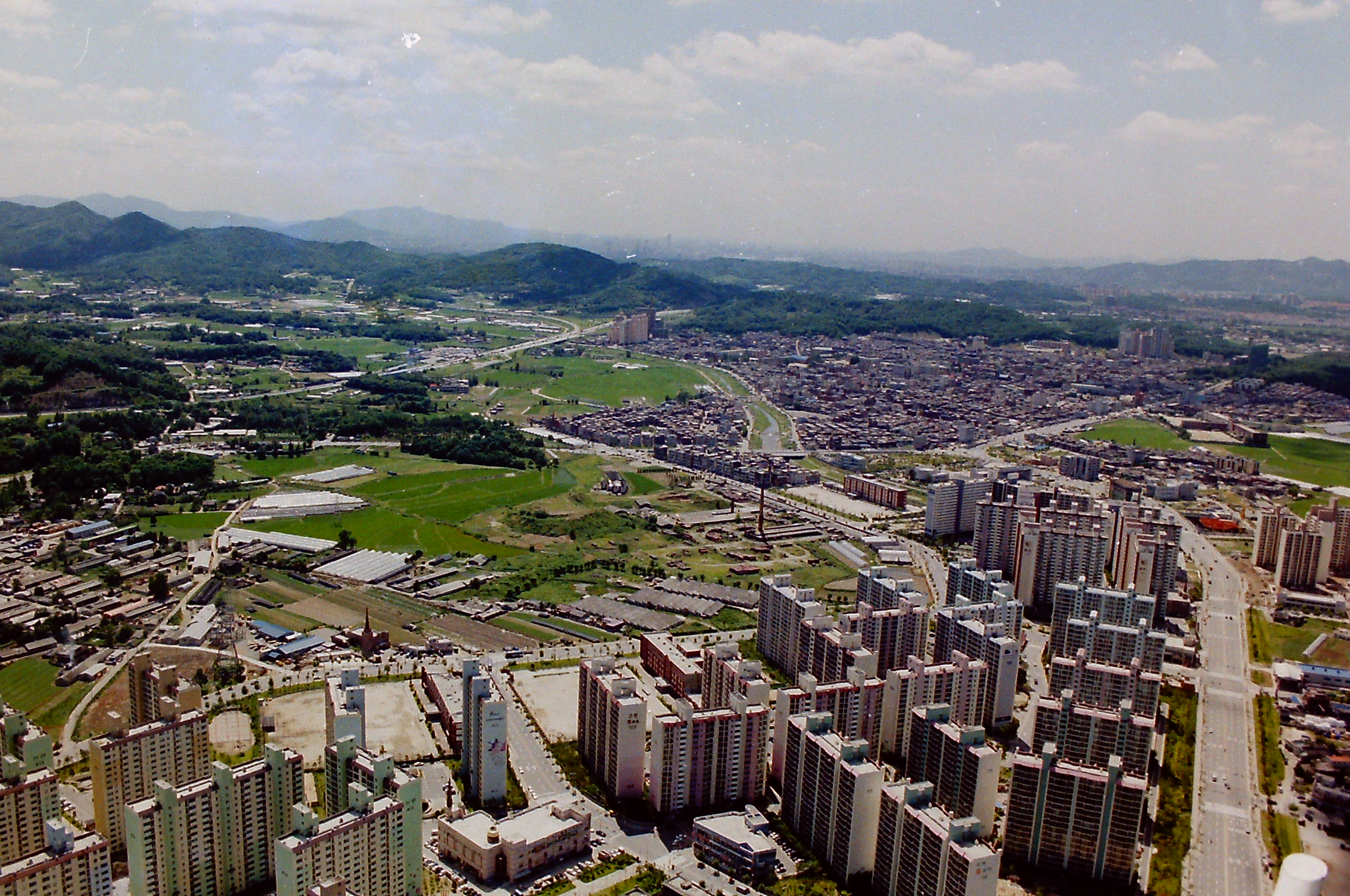 2000년도 하남시 시가지 전경