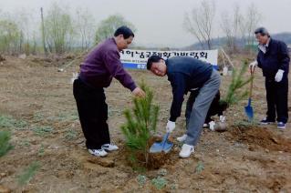 선동둔치 나무심기