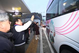 이현재 하남시장 통학 순환버스 시승 점검 의 사진2