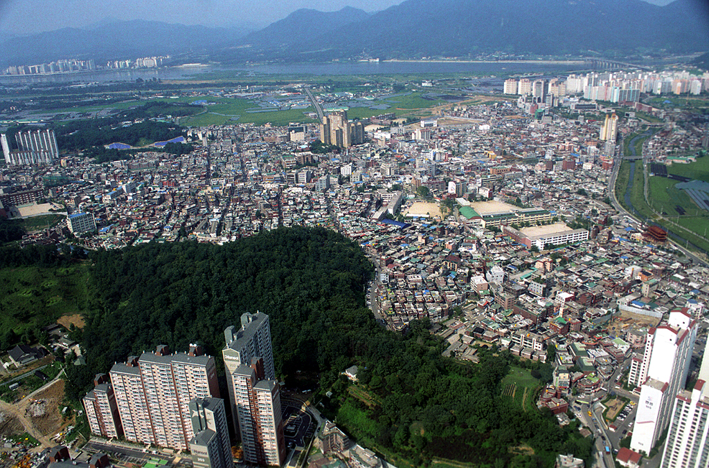 2001년 하남 시가지 전경(항공사진)