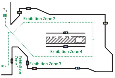 Ilga Exhibition Room – 1F : 전시존1, 전시존2, 전시존3, 전시존4