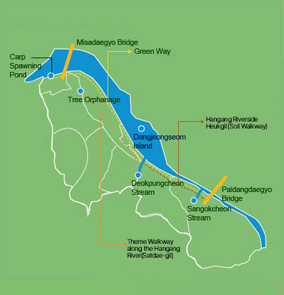 Hangang River Ecological Park map