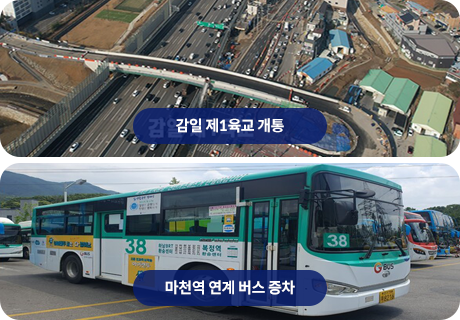 감일 제1육교 개통 및 버스 증차