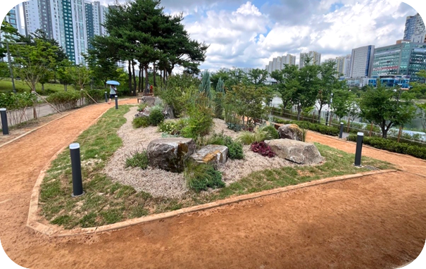 미사호수공원 황톳길