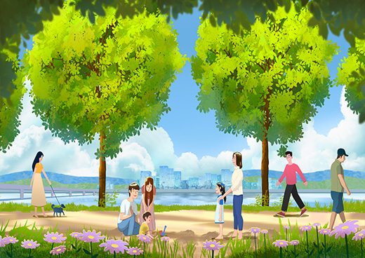 미사한강모래길 이미지